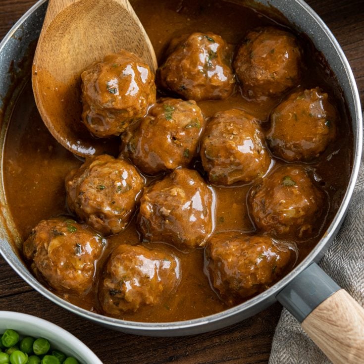 Lamb Meatballs with Mint Gravy | Slimming Eats Recipe