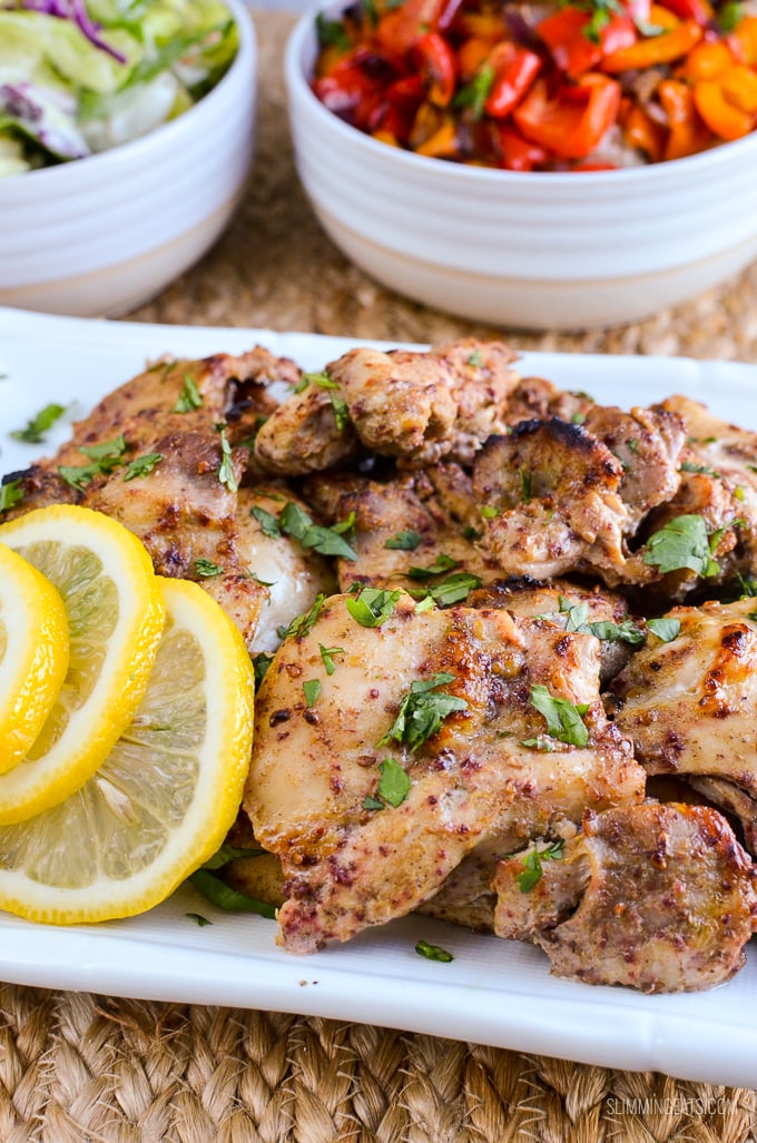 Slimming Eats Syn Free Lebanese Chicken with Roasted Peppers and Rice - gluten free, Slimming World and Weight Watchers friendly