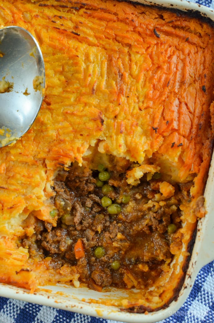 Slimming Eats Cottage Pie - gluten free, dairy free, vegetarian, paleo, whole30, Slimming Eats and Weight Watchers friendly