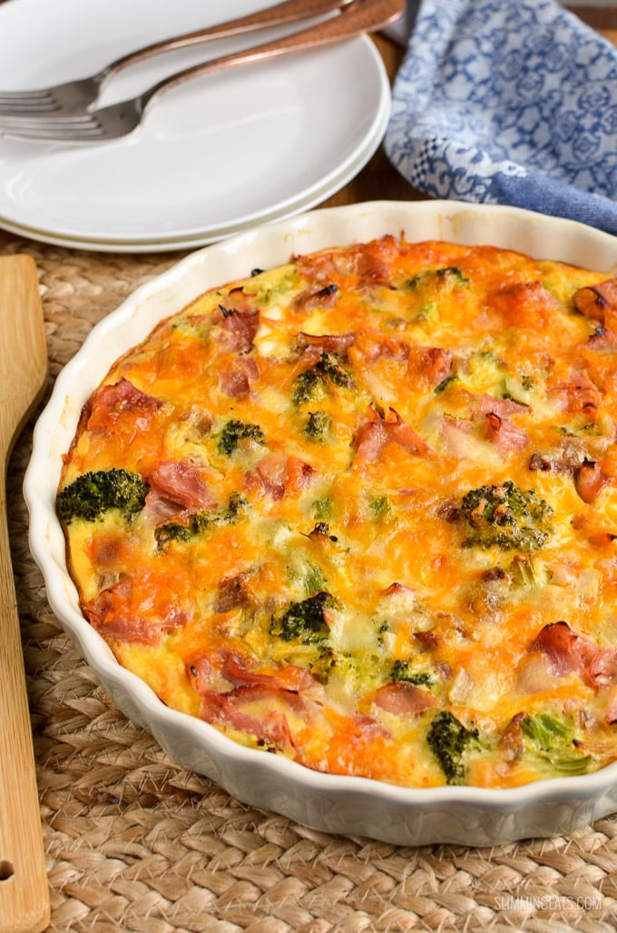 Slimming Eats Syn Free Crustless Ham And Broccoli Quiche Gluten Free ...