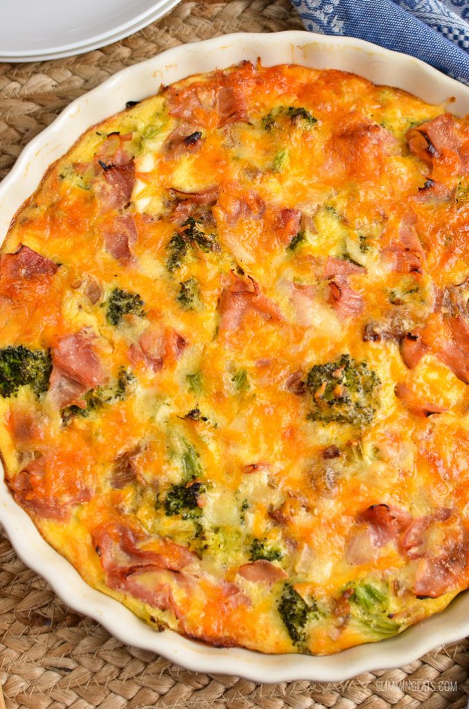Ham and Broccoli Quiche Slimming Eats