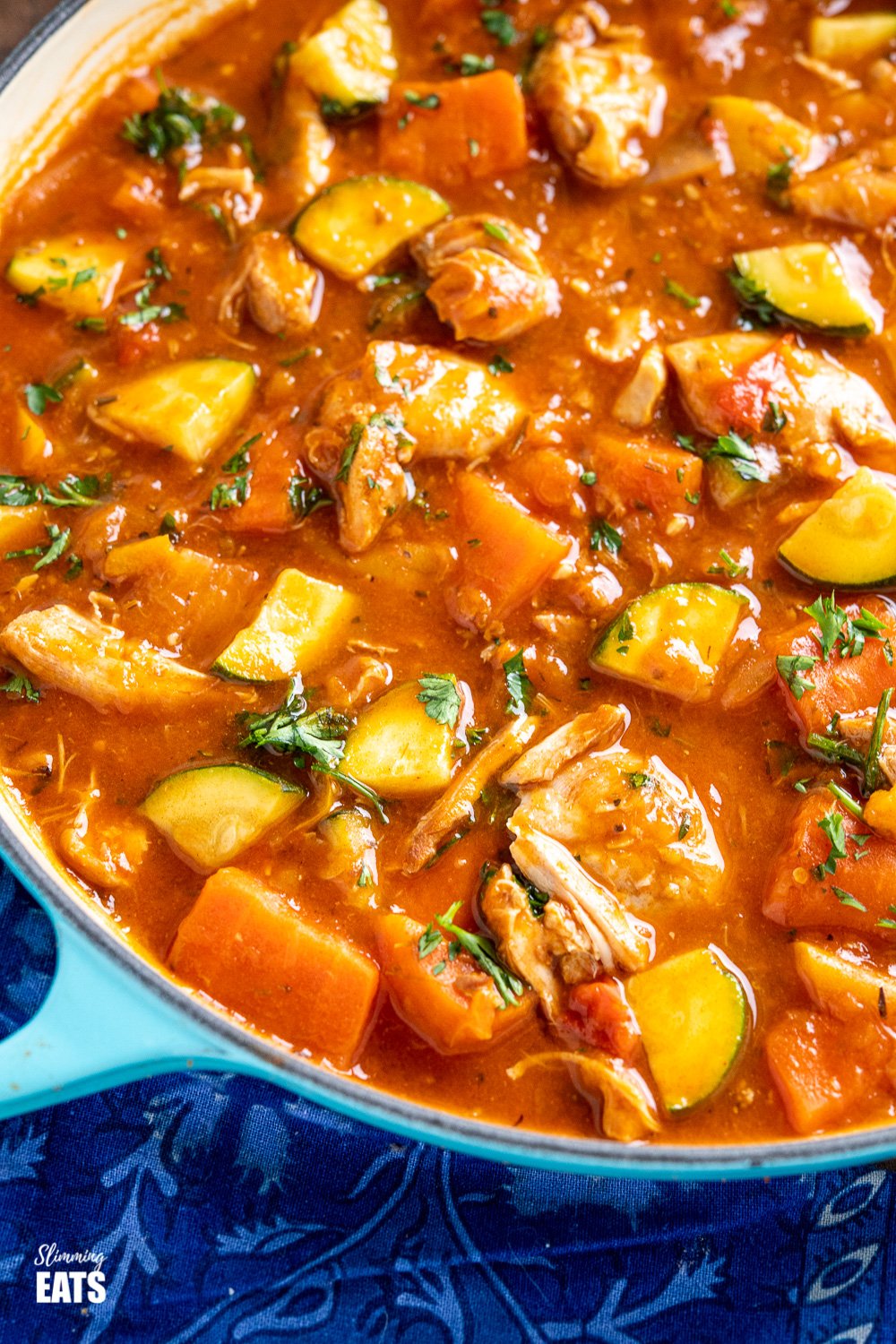 close up of smoked paprika chicken casserole