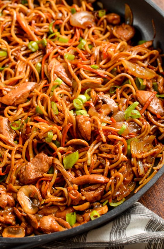 Low Syn Ginger Chicken with Mushrooms and Noodles Slimming Eats