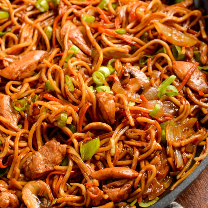 Low Syn Ginger Chicken with Mushrooms and Noodles