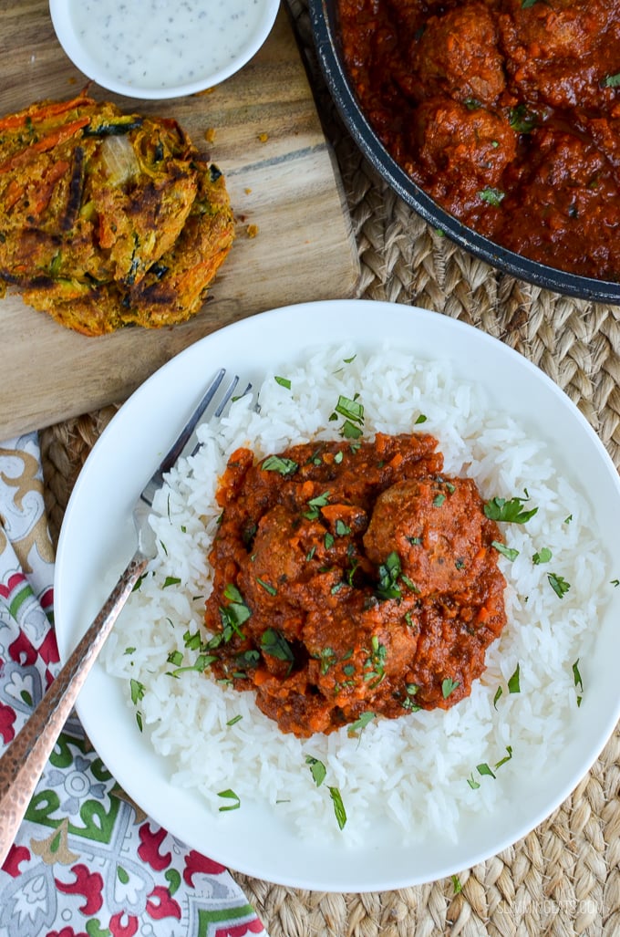 Slimming Eats Lamb Meatballs with a Spicy Tomato Sauce - gluten free, dairy free, paleo, whole30, Slimming Eats and Weight Watchers friendly