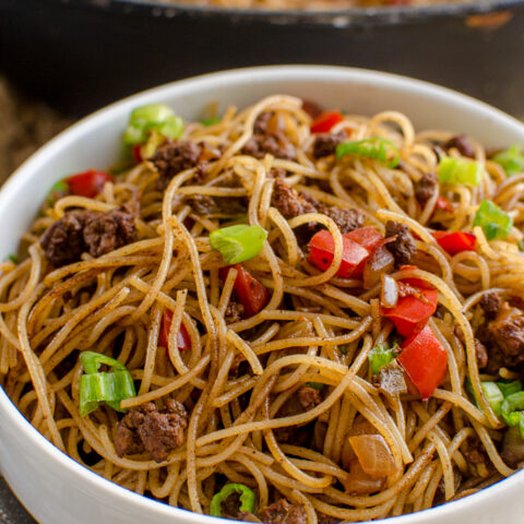 Chilli Beef Noodles | Slimming Eats