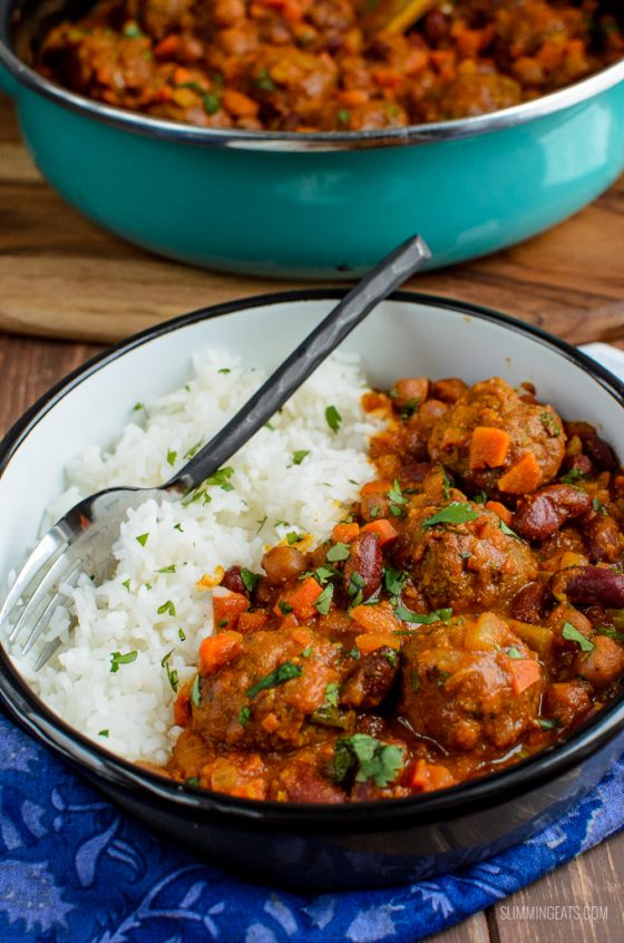 Lamb Meatball and Bean Curry Slimming EatsRecipes