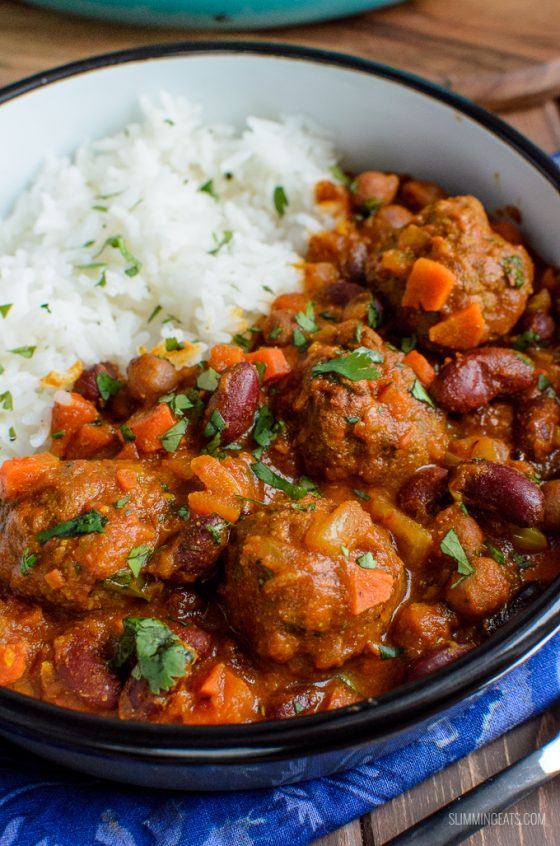Lamb Meatball and Bean Curry Slimming EatsRecipes
