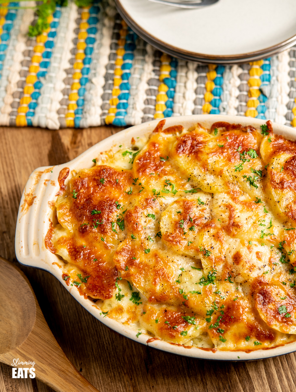 Cheesy Leek and Potato Bake | Slimming Eats