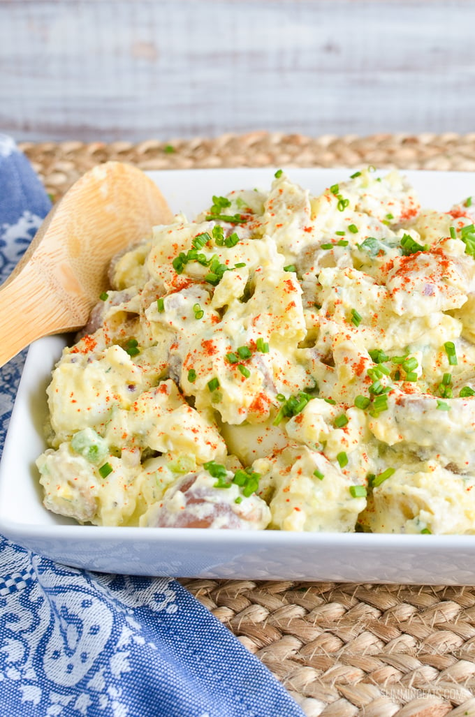 Slimming Eats - Potato Salad - gluten free, vegetarian, Slimming Eats and Weight Watchers friendly