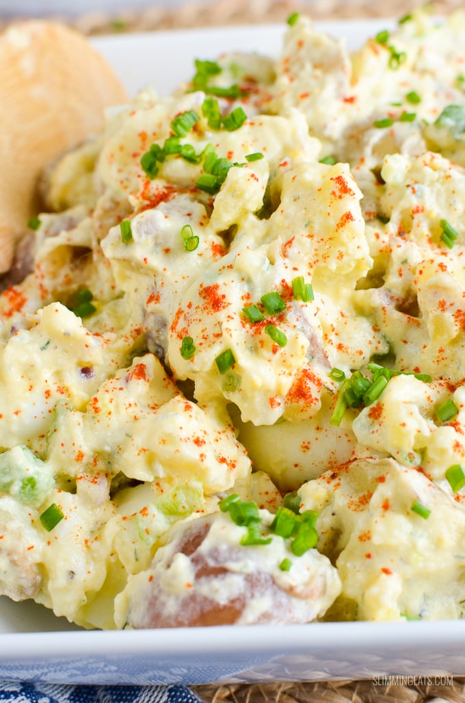 Slimming Eats - Potato Salad - gluten free, vegetarian, Slimming Eats and Weight Watchers friendly