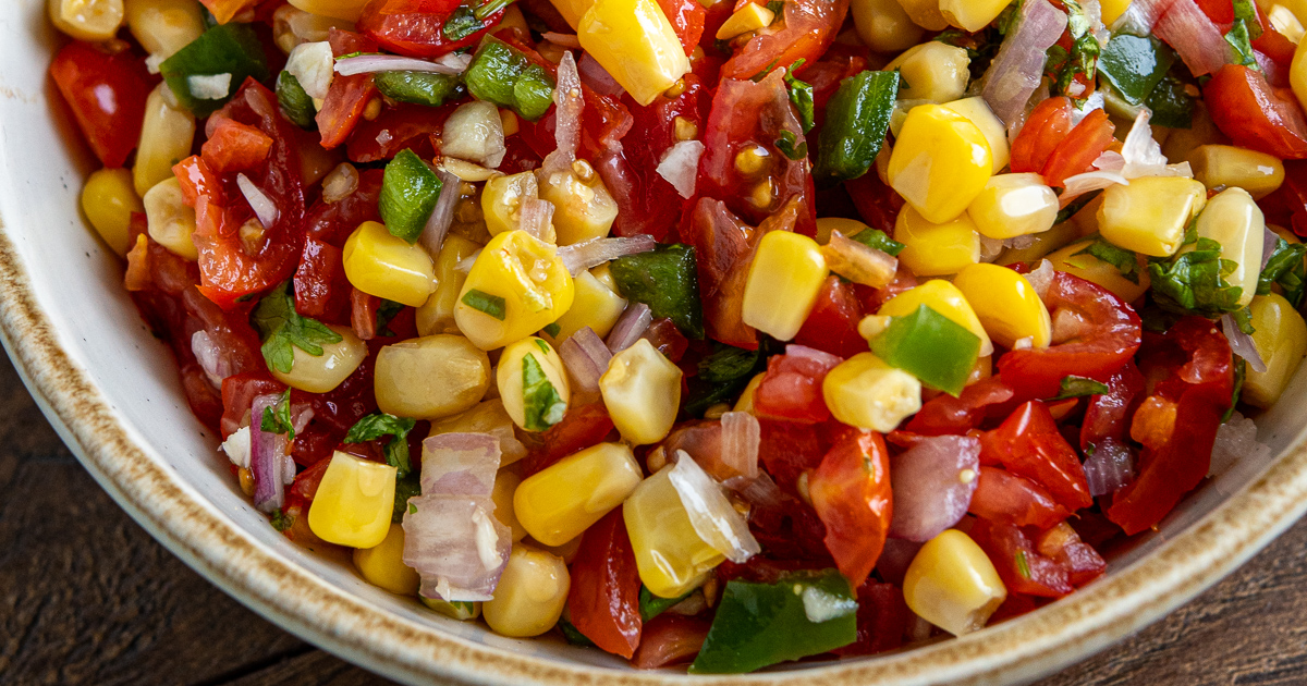 Easy Corn and Tomato Salsa Slimming Eats Recipe