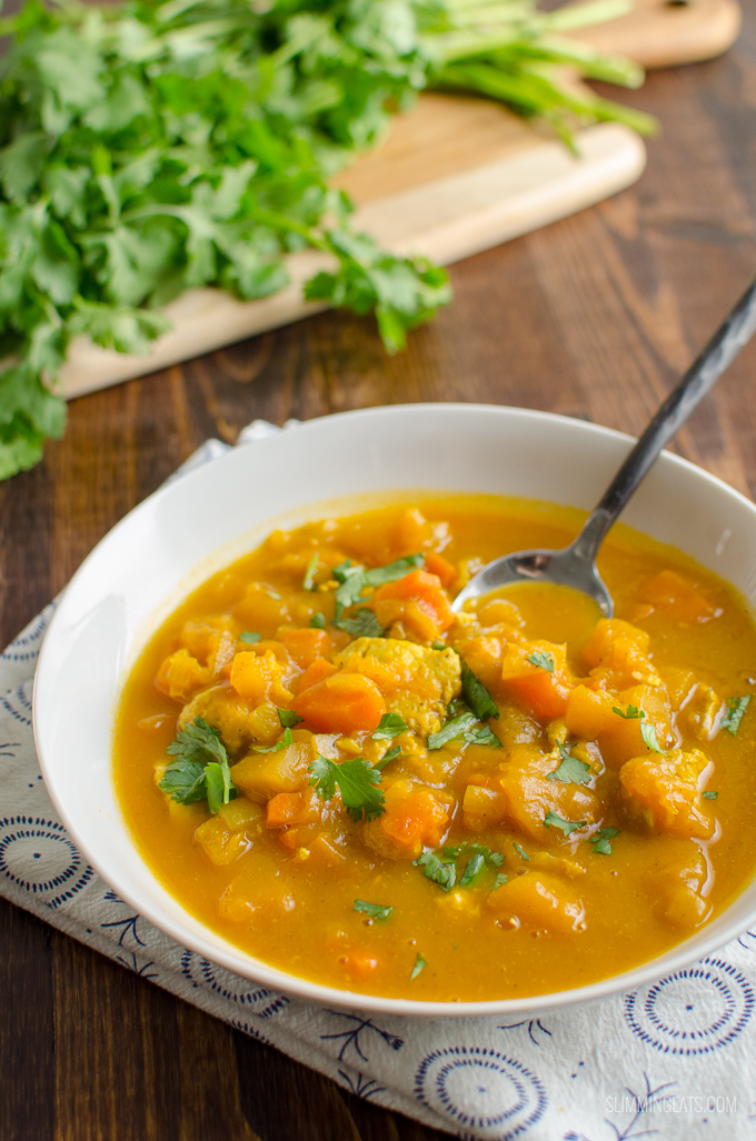 Curried Chicken and Butternut Squash Soup