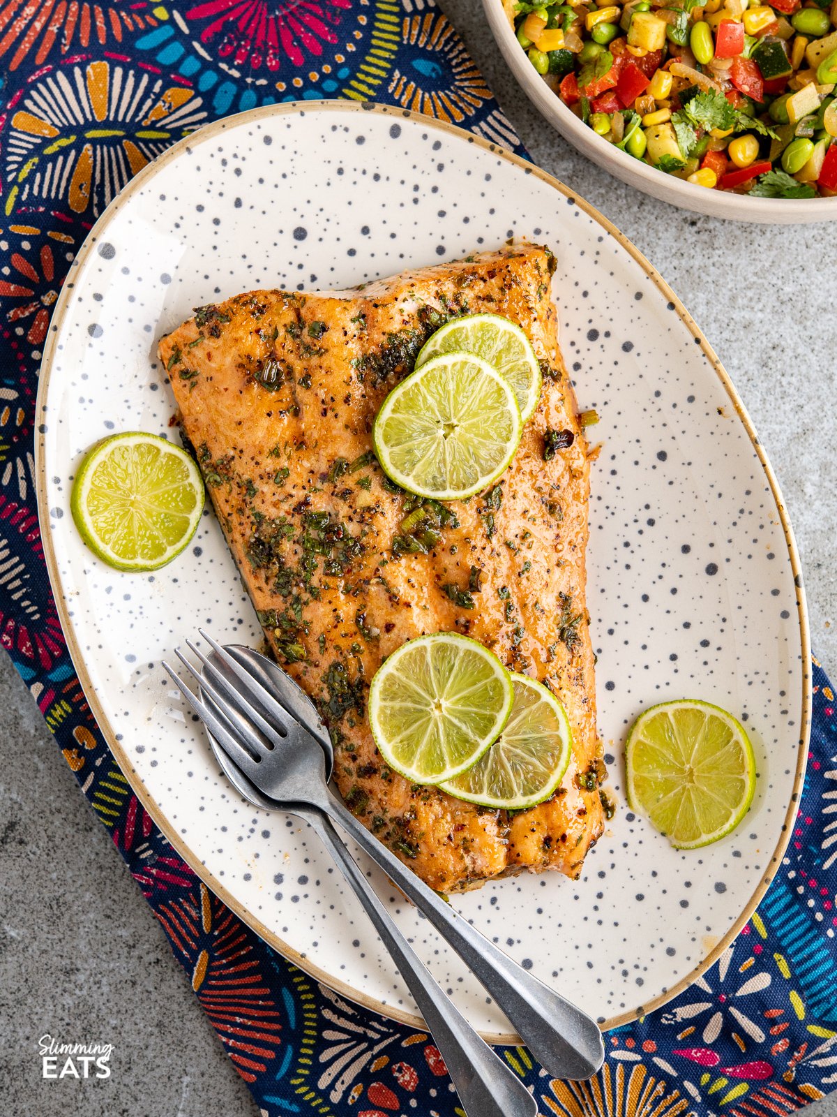 Honey Lime and Chilli Salmon | Slimming Eats Recipes