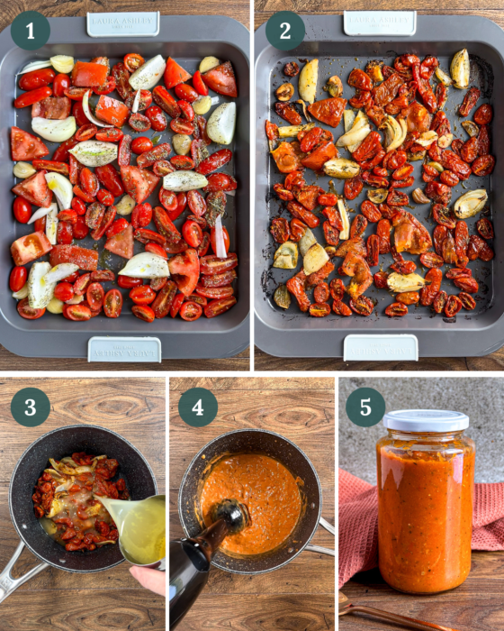 Roasted Tomato and Garlic Pasta Sauce | Slimming Eats