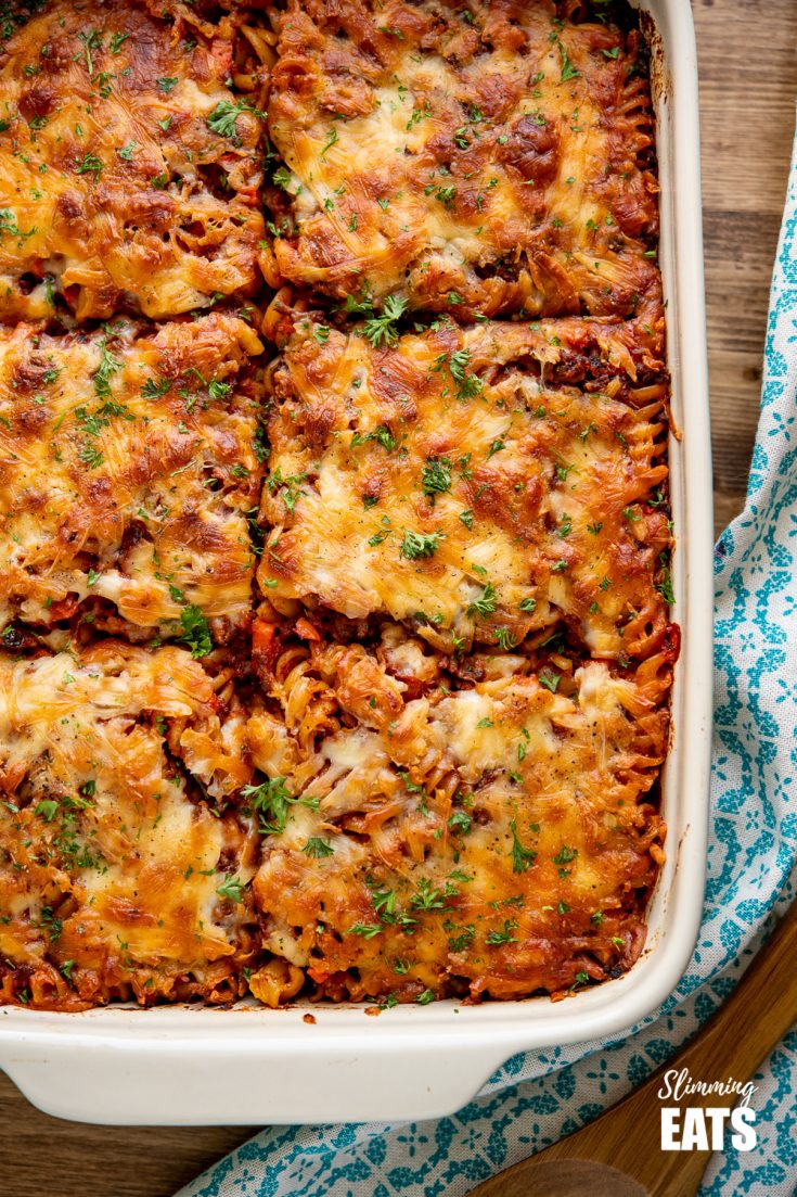Bolognese Pasta Bake Slimming Eats