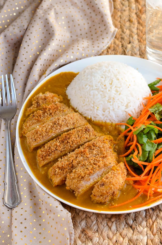 Slimming Eats Chicken Katsu Curry - gluten free, dairy free, Slimming Eats and Weight Watchers friendly - a delicious fakeaway dish