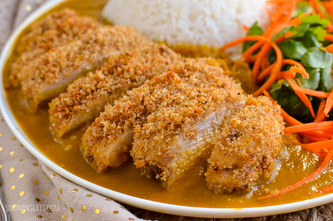 Slimming Eats Chicken Katsu Curry - gluten free, dairy free, Slimming Eats and Weight Watchers friendly - a delicious fakeaway dish