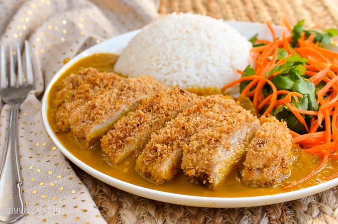 Slimming Eats Low Syn Chicken Katsu Curry - gluten free, dairy free, Slimming World and Weight Watchers friendly - a delicious fakeaway dish