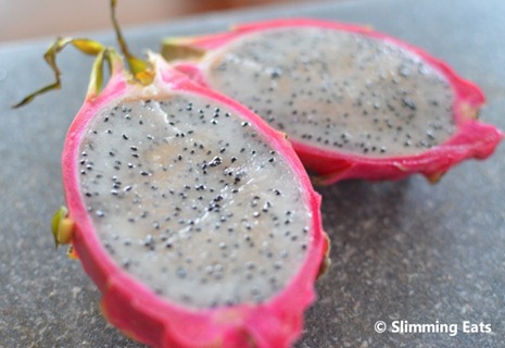IMAGE OF A CUT IN HALF DRAGON FRUIT