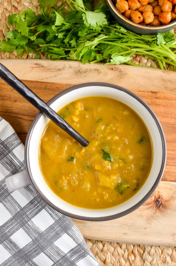 Slimming Eats Curried Cauliflower Soup - gluten free, dairy free, vegan, Slimming and Weight Watchers friendly