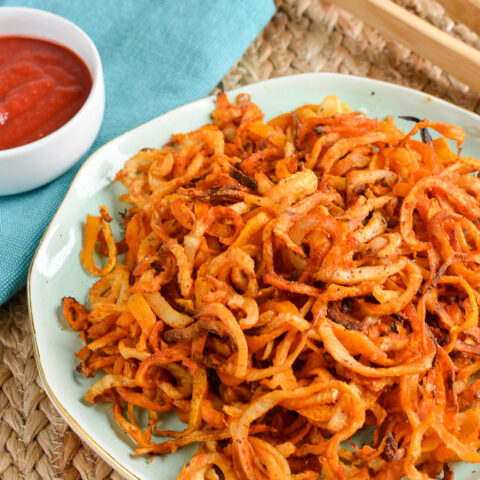 Oven Baked Spiralized Butternut Squash and Celeriac