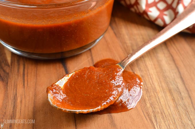 Slimming Eats BBQ Barbecue Sauce - gluten free, dairy free, vegetarian, paleo, Whole30, Slimming Eats and Weight Watchers friendly Slimming Eats BBQ Barbecue Sauce - gluten free, dairy free, vegetarian, paleo, Whole30, Slimming Eats and Weight Watchers friendly