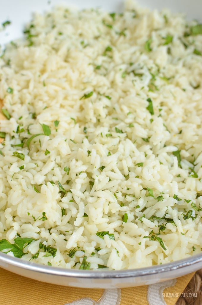 Slimming Eats Lime and Coriander Rice - gluten free, dairy free, vegetarian, Slimming Eats and Weight Watchers friendly