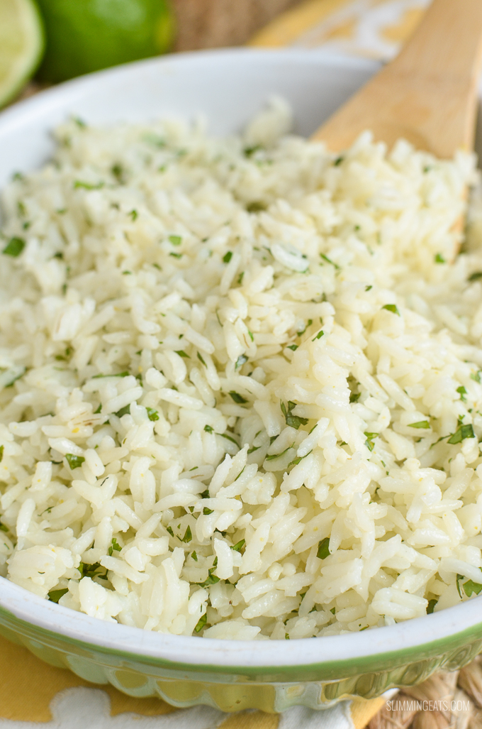 Slimming Eats Lime and Coriander Rice - gluten free, dairy free, vegetarian, Slimming World and Weight Watchers friendly