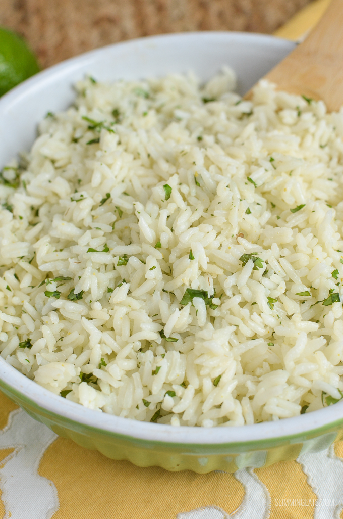 Slimming Eats Lime and Coriander Rice - gluten free, dairy free, vegetarian, Slimming World and Weight Watchers friendly