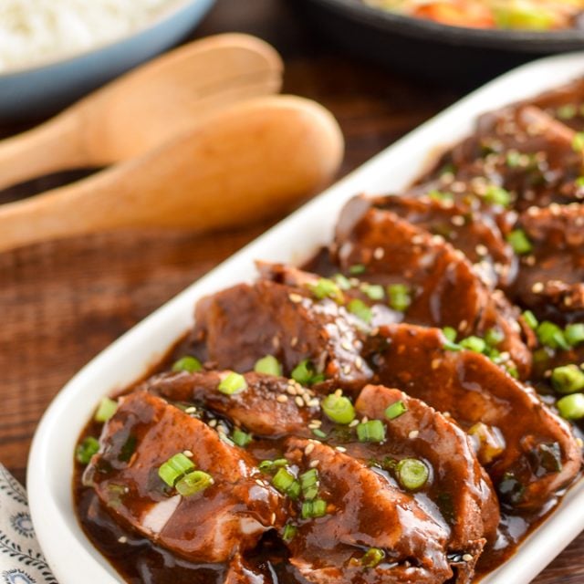 Slow Cooked Teriyaki Pork Tenderloin Slimming Eats
