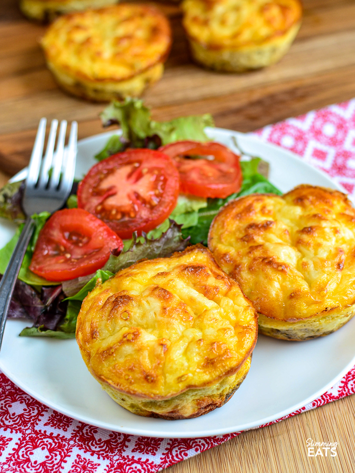 Crustless Tuna and Sweetcorn Mini Quiche Slimming Eats