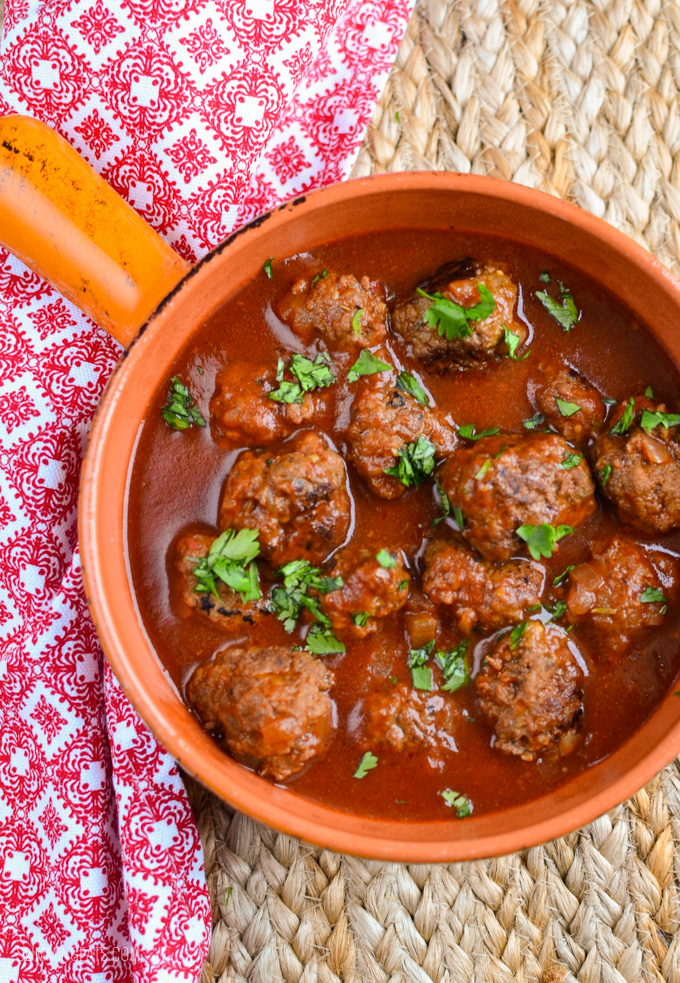 Slimming Eats Meatballs in Tomato-Maple Sauce - gluten free, dairy free, paleo, Slimming Eats and Weight Watchers friendly