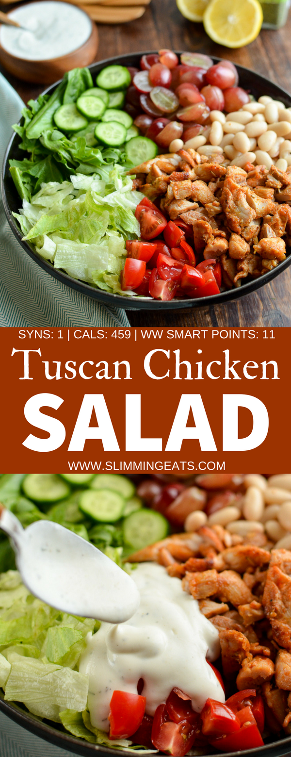 Slimming Eats Tuscan Chicken Salad - gluten free, Slimming World and Weight Watchers friendly | www.slimmingeats.com