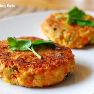 Vegetable and Cheddar Patties