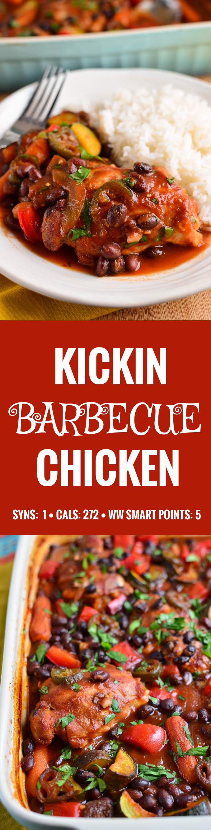 Slimming Eats Kickin Barbecue Chicken - gluten free, dairy free, Slimming World and Weight Watchers friendly