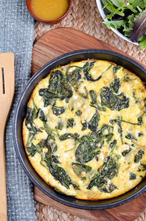 Spinach and Feta Frittata Slimming Eats