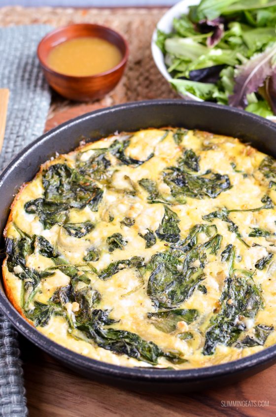 Spinach and Feta Frittata Slimming Eats