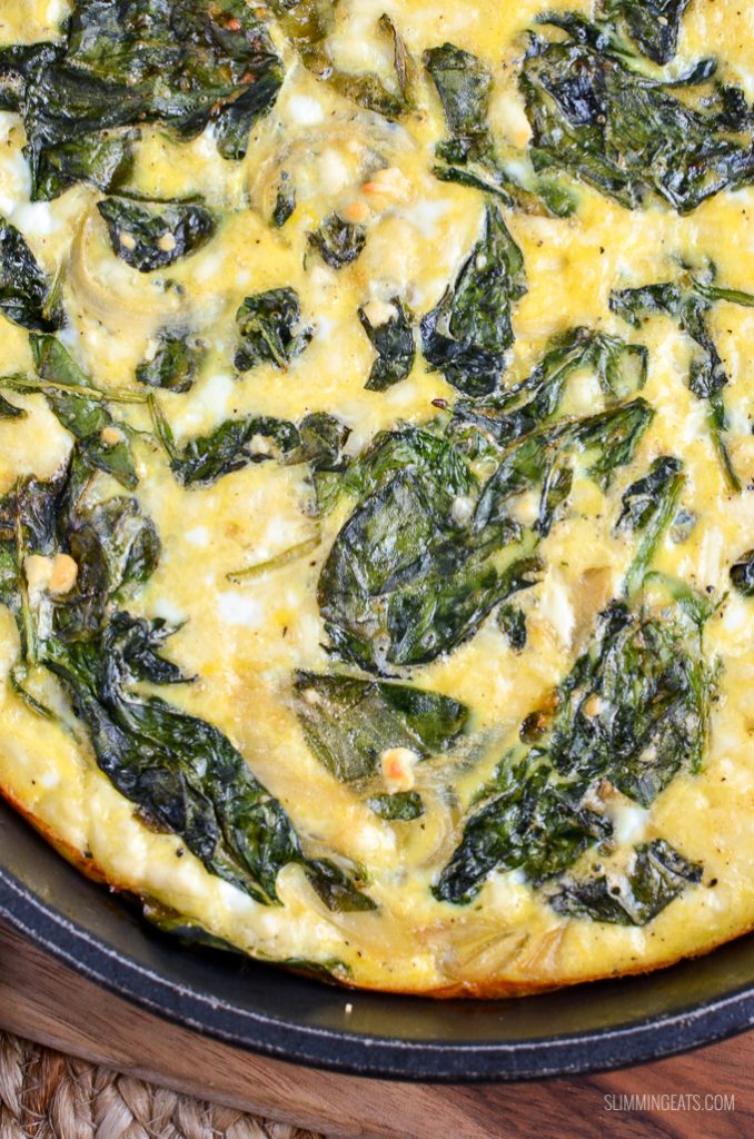 Spinach and Feta Frittata Slimming Eats