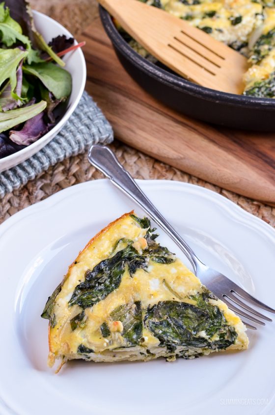 Spinach and Feta Frittata Slimming Eats