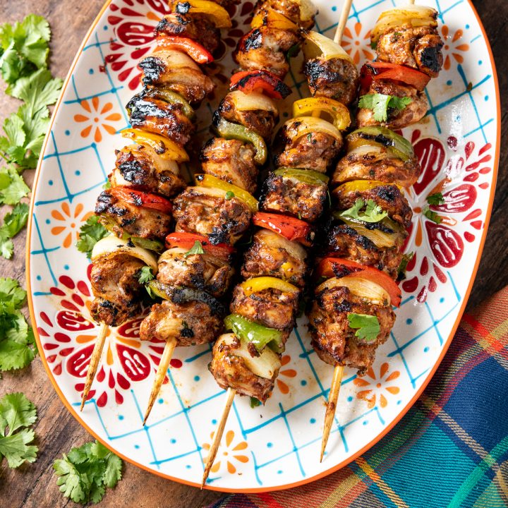 Mexican Barbecue Chicken Skewers