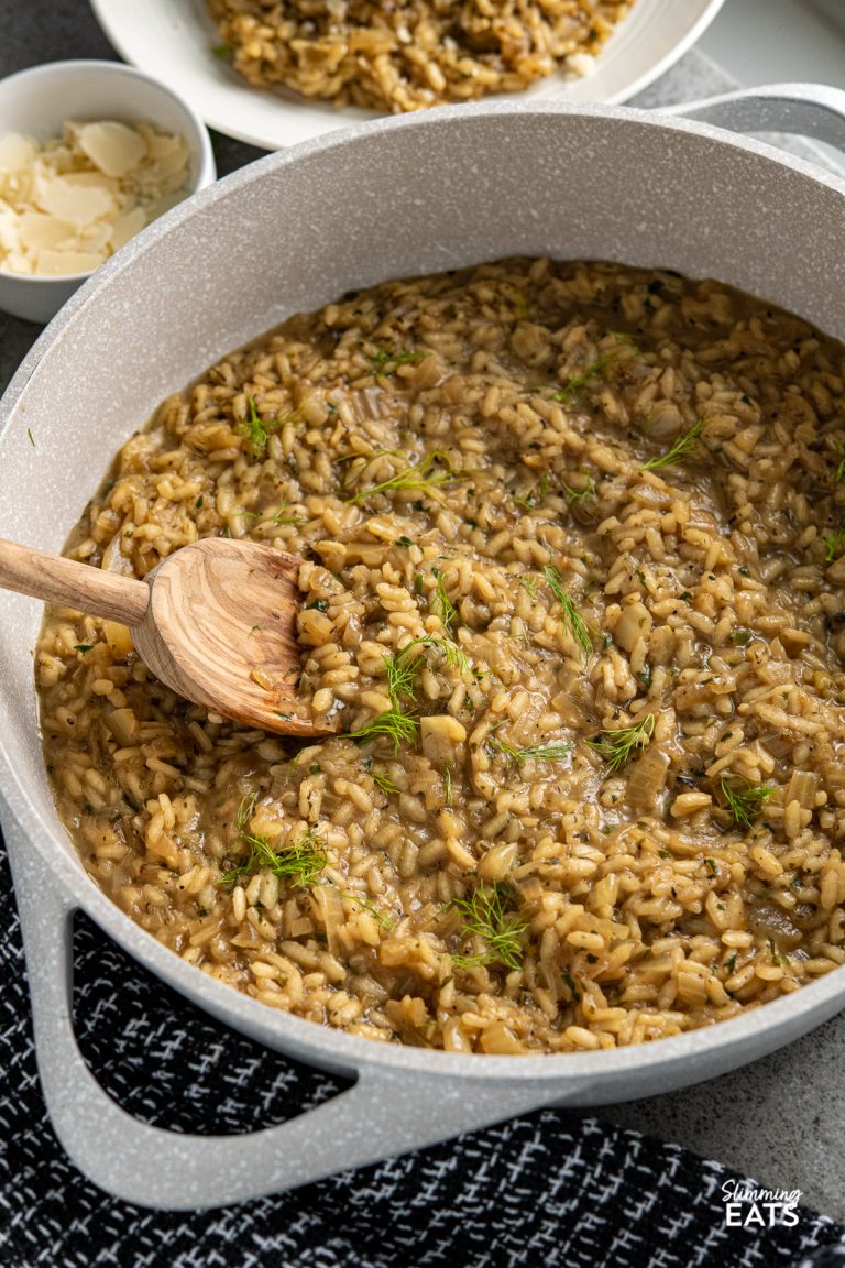Fennel and Sweet Onion Risotto Slimming Eats