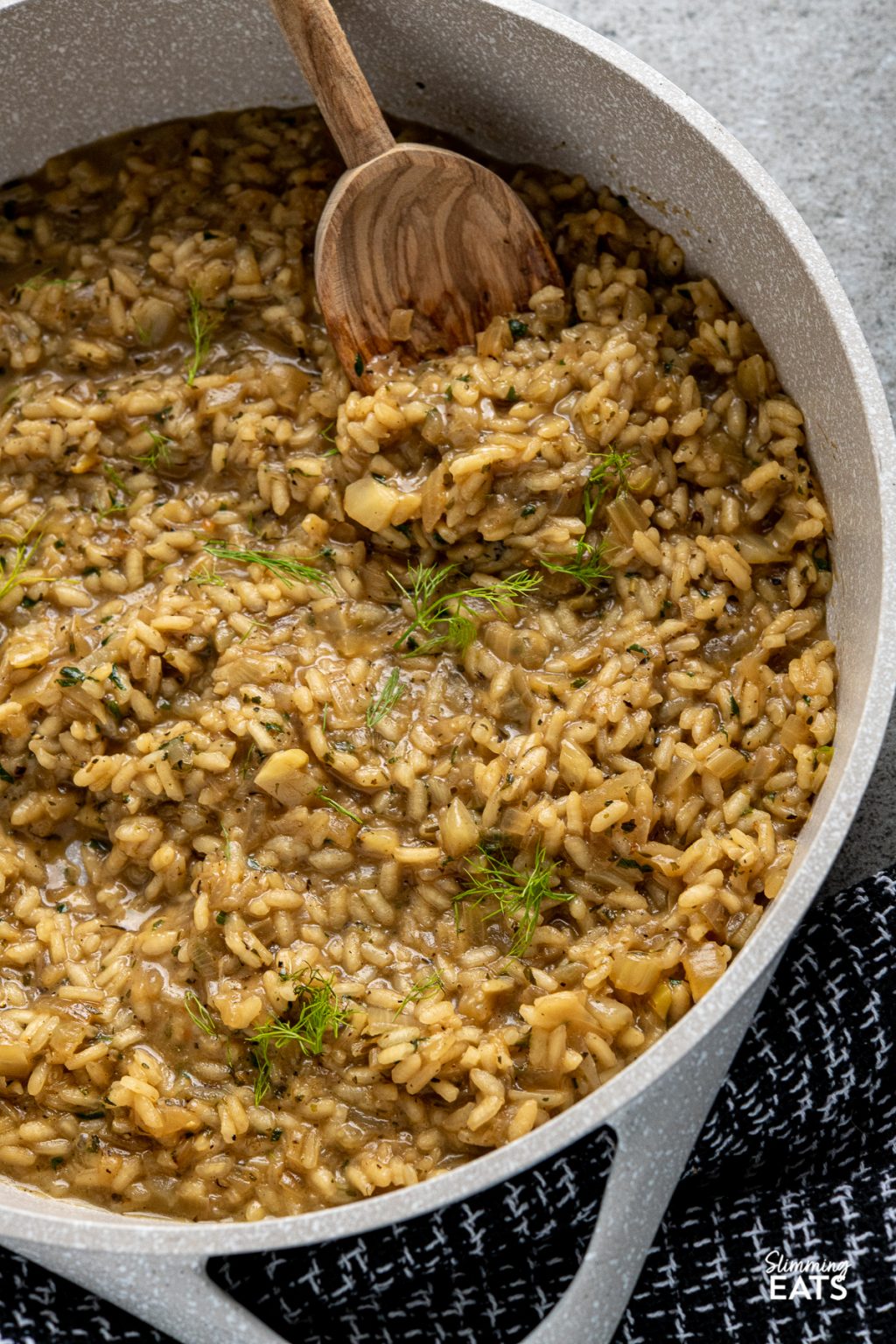 Fennel and Sweet Onion Risotto Slimming Eats