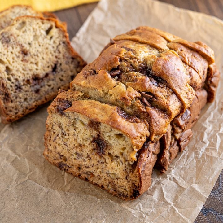 Healthy Banana Chocolate Chip Loaf