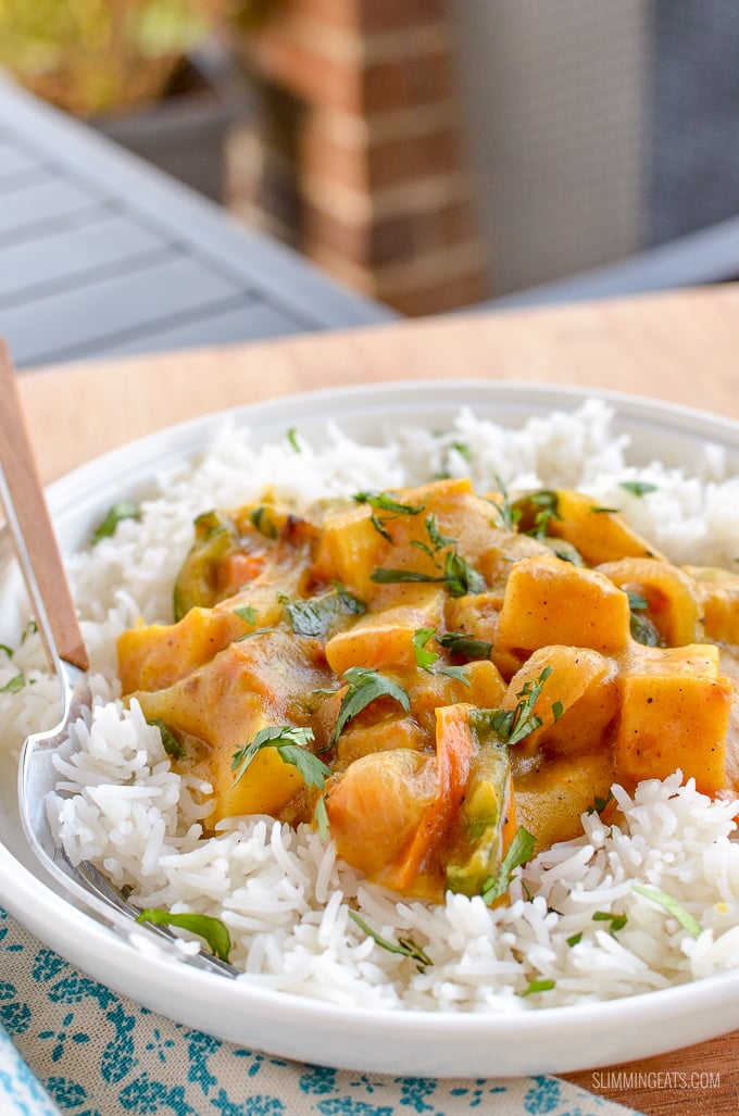 Quick Leftovers Curry - The perfect recipe for using up any leftover vegetables. | gluten free, dairy free, vegan, Slimming Eats and Weight Watchers friendly