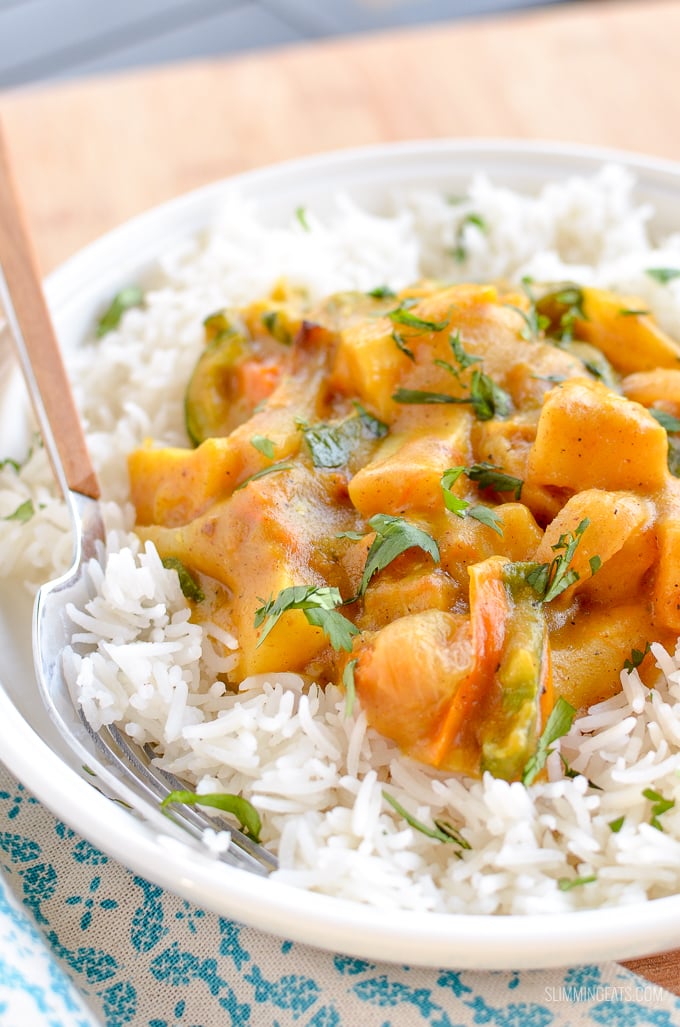 Quick Leftovers Curry - The perfect recipe for using up any leftover vegetables. | gluten free, dairy free, vegan, Slimming Eats and Weight Watchers friendly