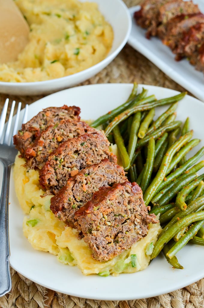 Slimming Eats Mini Meatloaves with a Tomato Glaze - dairy free, Slimming Eats and Weight Watchers friendly