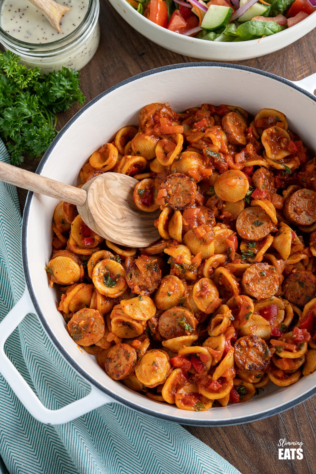 Orecchiette With Smoked Turkey Sausage Slimming Eats