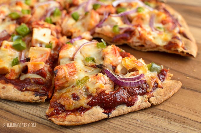 Slimming Eats BBQ Chicken Pizza - gluten free, vegetarian, Slimming Eats and Weight Watchers friendly Slimming Eats BBQ Chicken Pizza - gluten free, vegetarian, Slimming Eats and Weight Watchers friendly