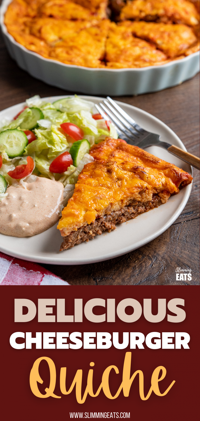 Cheeseburger Quiche | Slimming Eats - Weight Watchers Recipes